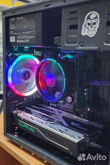 Игровой пк Intel i3-9100-4Ядра/RX-470-8Gb/8Gb-DDR4