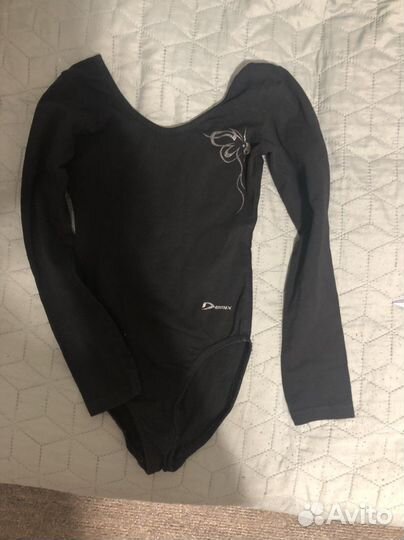 Купальник гимнастический черный 116