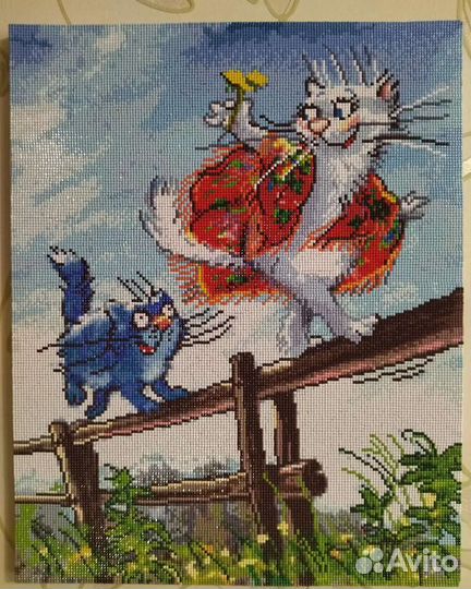 Картина готовая алмазная мозаика 