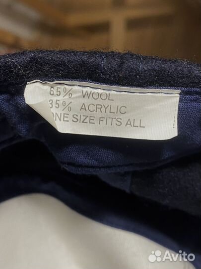 Винтажная бейсболка из шерсти. Италия