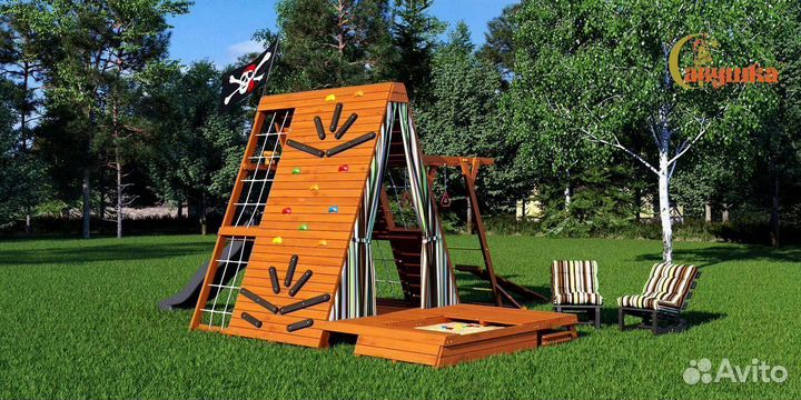 Спортивный домик Савушка База 5 с креслами