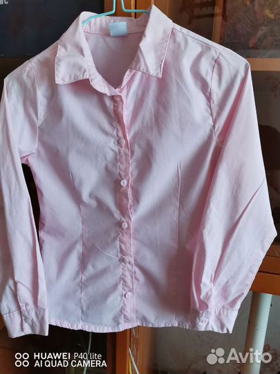 Рубашка школьная для девочки 134