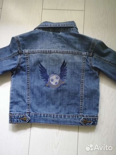 Джинсовая куртка для мальчика 110 116