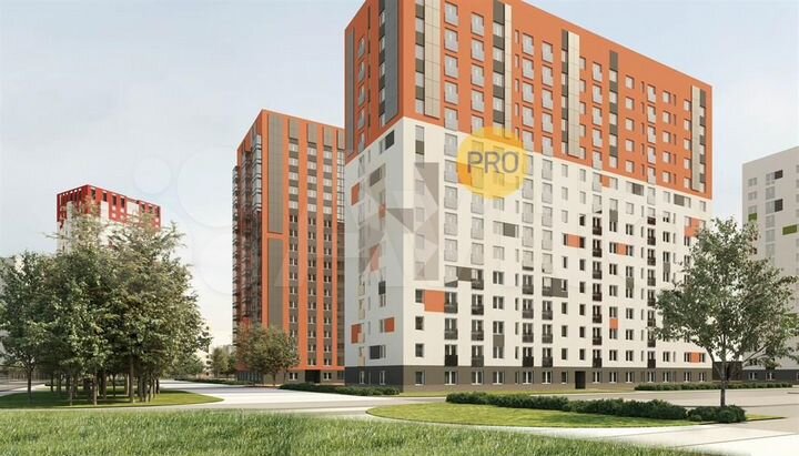 2-к. квартира, 48,6 м², 2/15 эт.