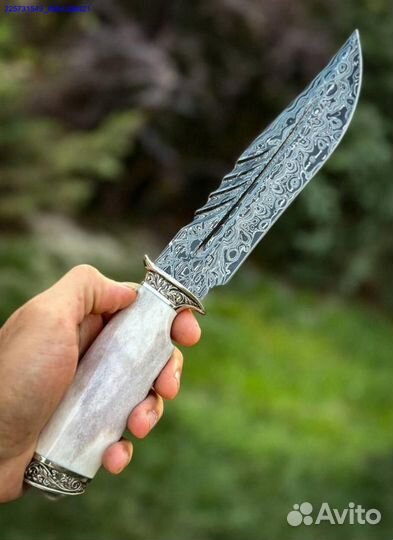 Нож Дамаск рог лося (Арт.90163)