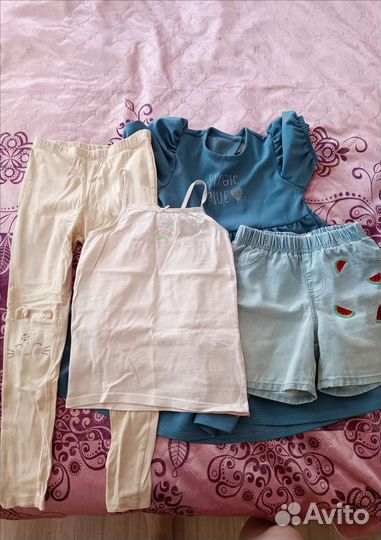 Вещи пакетом на девочку 110 116
