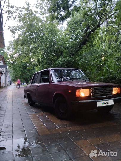 ВАЗ 2107 1.6 МТ, 2002, битый, 288 000 км