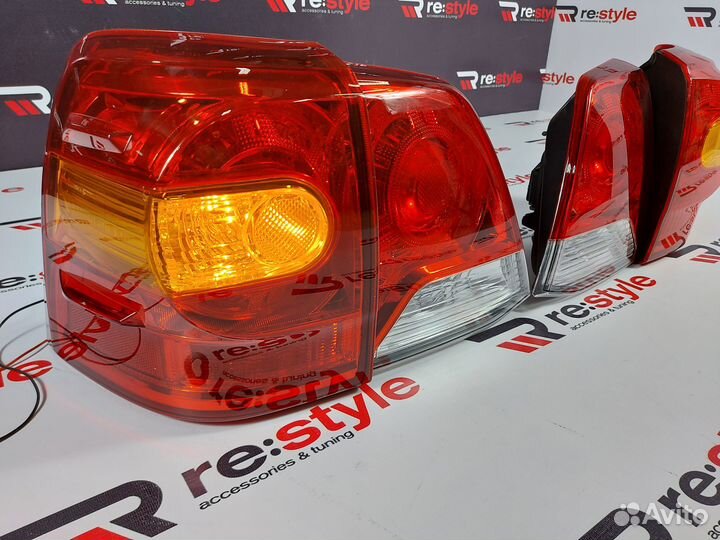 Стопы Toyota Land Cruiser 200 2м 12-15г Красные