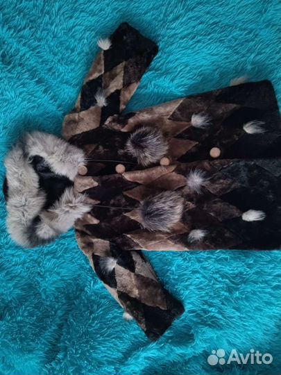 Детская мутоновая шубка+ шапочка в подарок