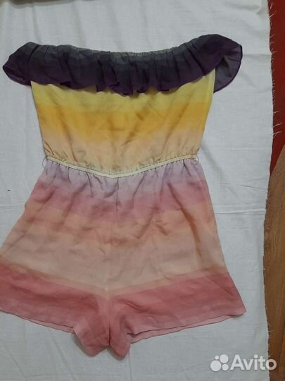 Alice Olivia шёлковый комбинезон ромпер