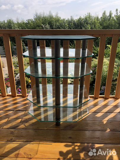 Стеклянная тумба под тв