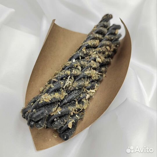 Восковые свечи скрутки с травами