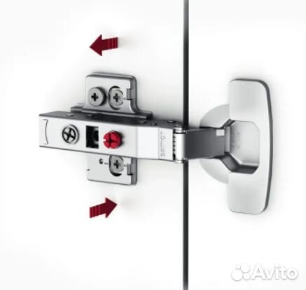 Петля master со встроенным доводчиком, изгиб 9 мм