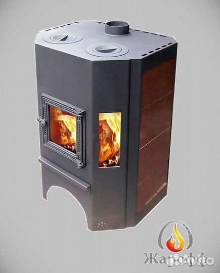 Печь камин на дровах