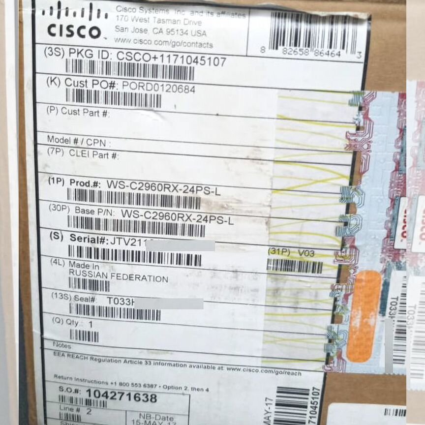 [WS-C2960RX-24PS-L] Коммутатор Cisco Ws-C2960rx-24ps-L