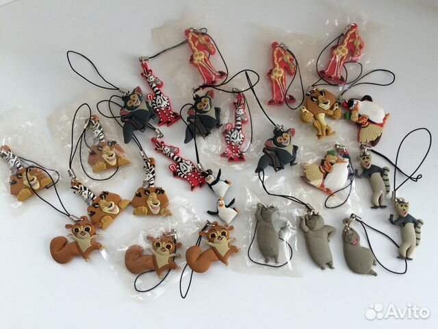 Брелоки Мадагаскар, Валли, Дисней и другие