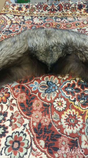 Меховой воротник чернобурка