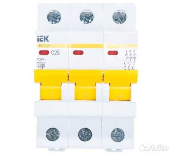 Автоматический выключатель IEK 25A 3p