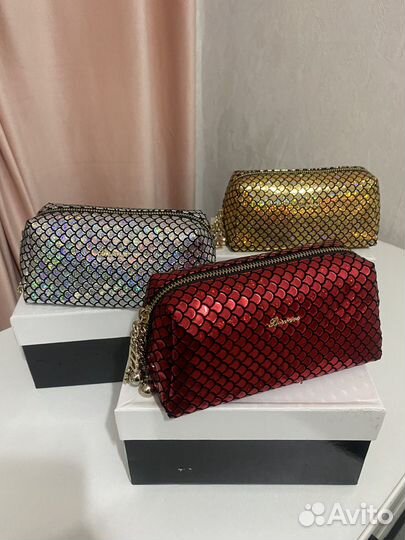 Косметичка женская новая натуральная кожа