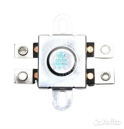 Термореле 95С KSD304 40А 4-х контактное с ручным в
