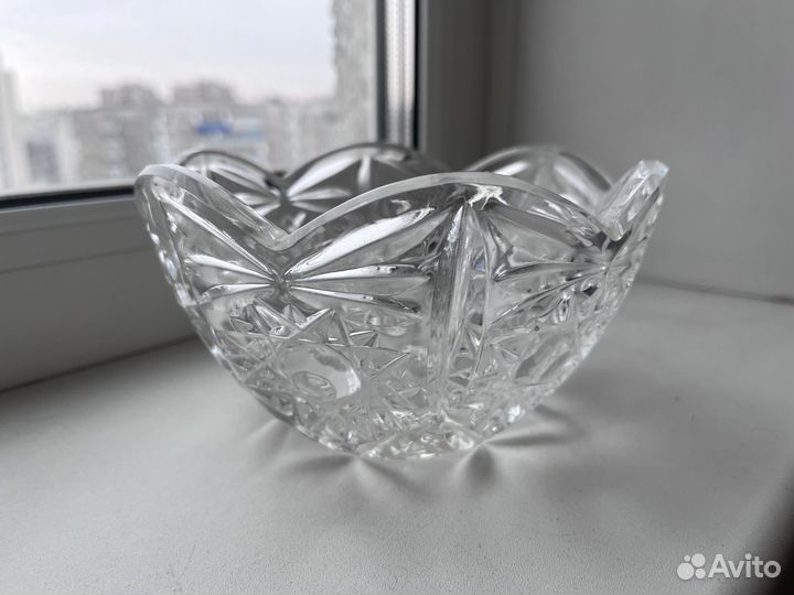 Салатница хрустальная СССР