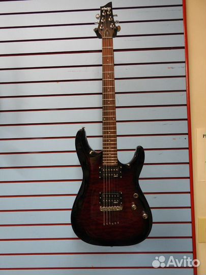 Schecter C-6 Plus See-Thru Cherry Burst