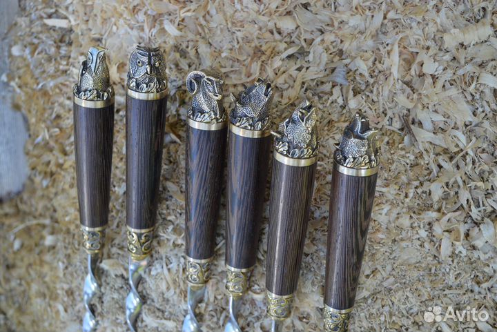 Шампура подарочные. Набор шампуров. Шампура