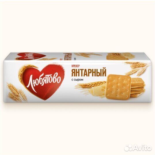 Опт - Крекер Любятово Янтарный с сыром 235г