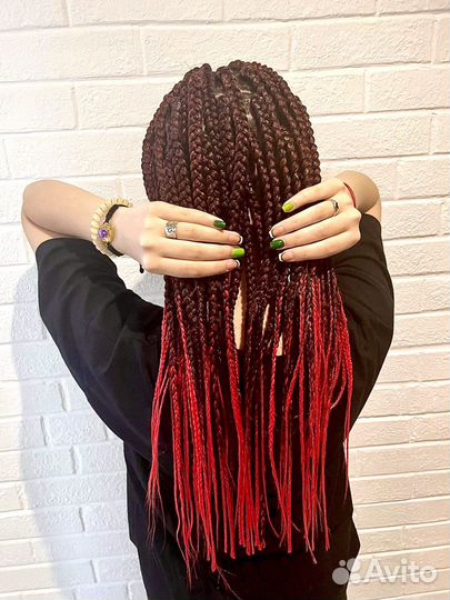 Косы с канекалономи / косы из своих волос