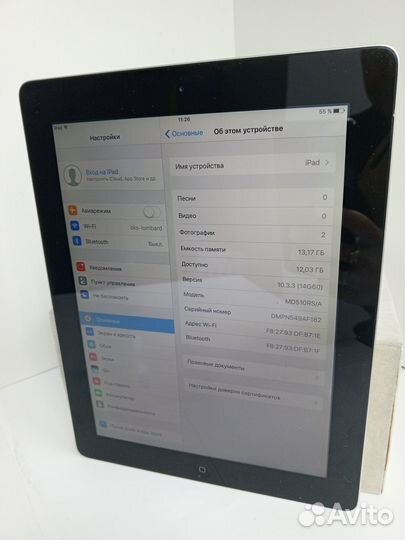 Планшет Apple iPad 4 A1458, 16Гб