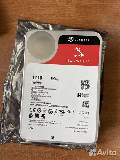 Жесткий диск hdd seagate ironwolf 12tb на запчасти