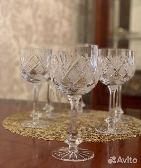 Хрустальные бокалы Чехия
