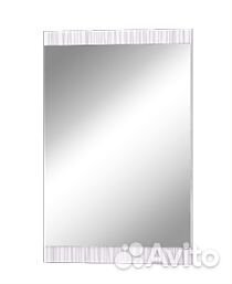 Мишель Зеркало настенное 600*900венге/белый страйп
