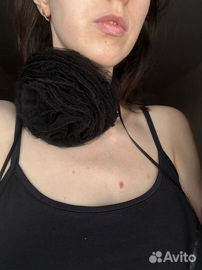 Чокер цветок на шею новый