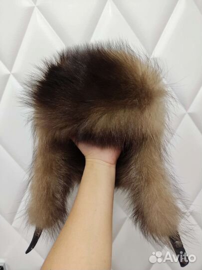 Новая шапка-ушанка натуральная кожа/нат. мех