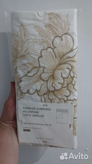 Наволочки Zara home хлопок, лен, 60*60, 50*75