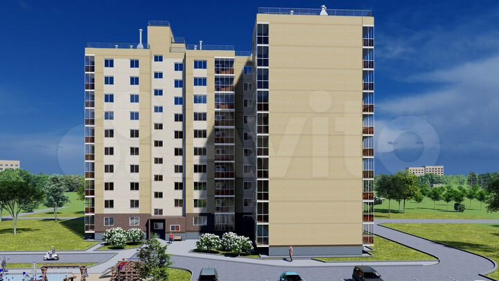 2-к. квартира, 71,5 м², 6/10 эт.