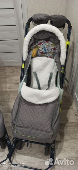 Коляска санки Ника 7-7/4 для двойни