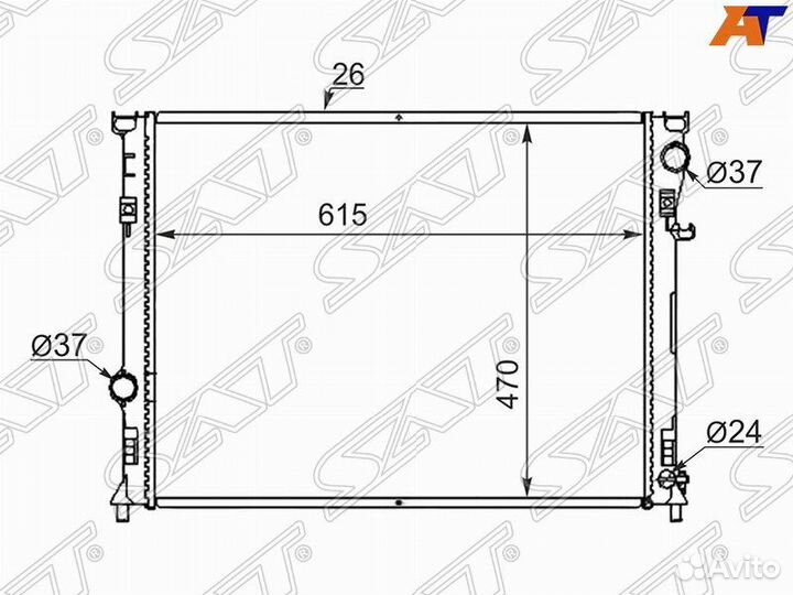 Радиатор Chrysler 300C 04-11 / Dodge Charger 05