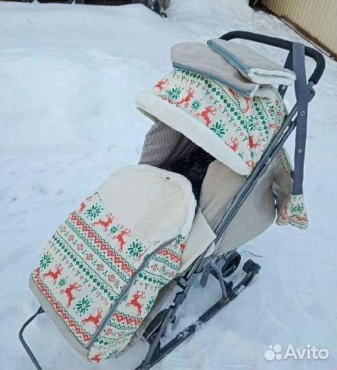Детские санки коляска