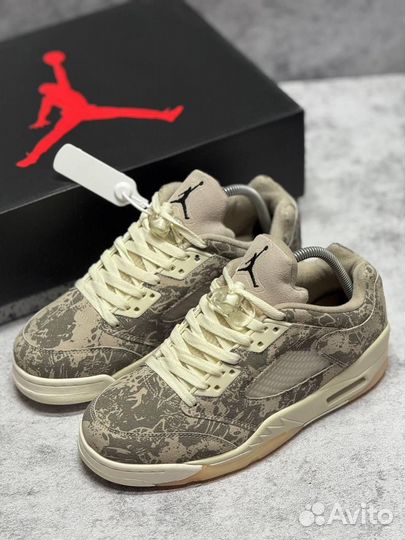 Кроссовки Nike PSG x Air Jordan 5 Low (Арт.16206)