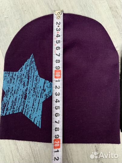 Шапки детские унисекс 2шт 40-44