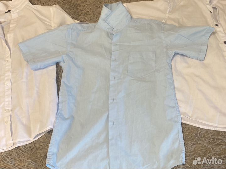 Рубашка на мальчика с коротким рукавом 152