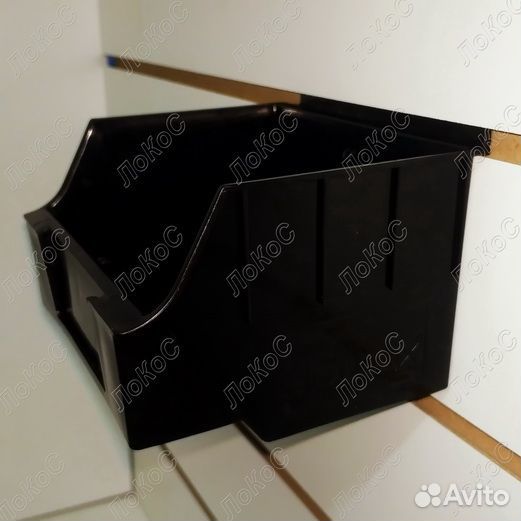 Короб пластиковый чёрный 130x140x97мм