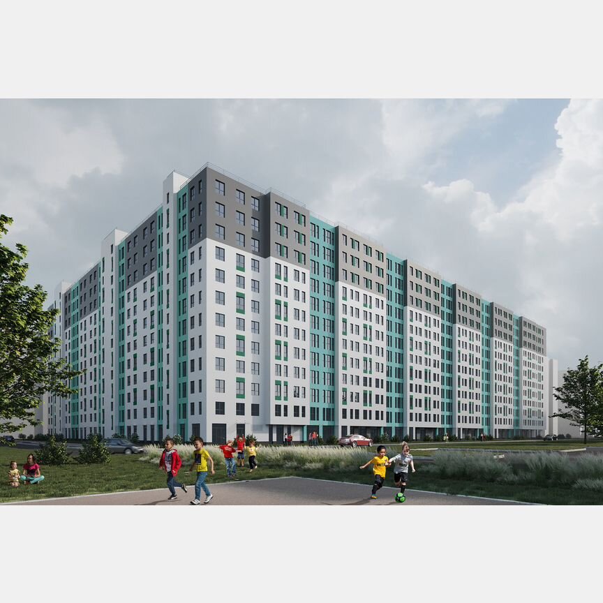2-к. квартира, 52 м², 2/12 эт.