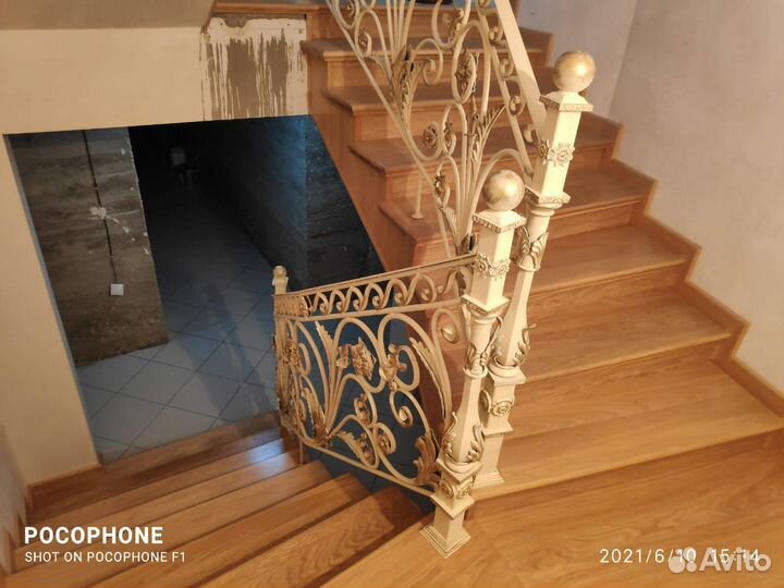 Кованые перила для лестницы