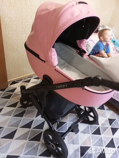 Коляска 2 в 1 эко кожа