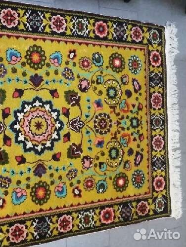 Ковер 1.4 х 2.0, шерсть, ручная работа, СССР