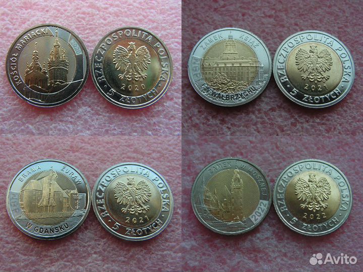 Монеты Польши 5 злотых
