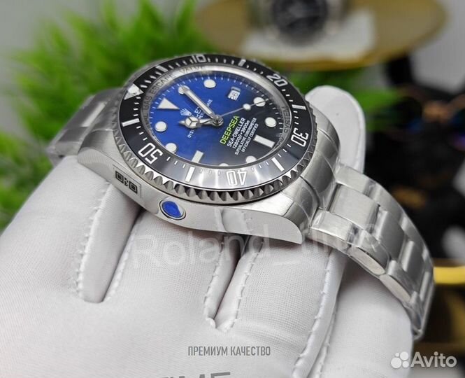 Брутальные мужские наручные часы Rolex Deepsea